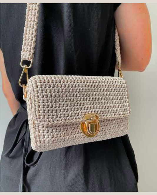 CROCHET PATTERN – Crochet Crossbody Purse  Pattern – Minimalist Shoulder Bag DIY Tutorial | Crochet bag  Digital Download