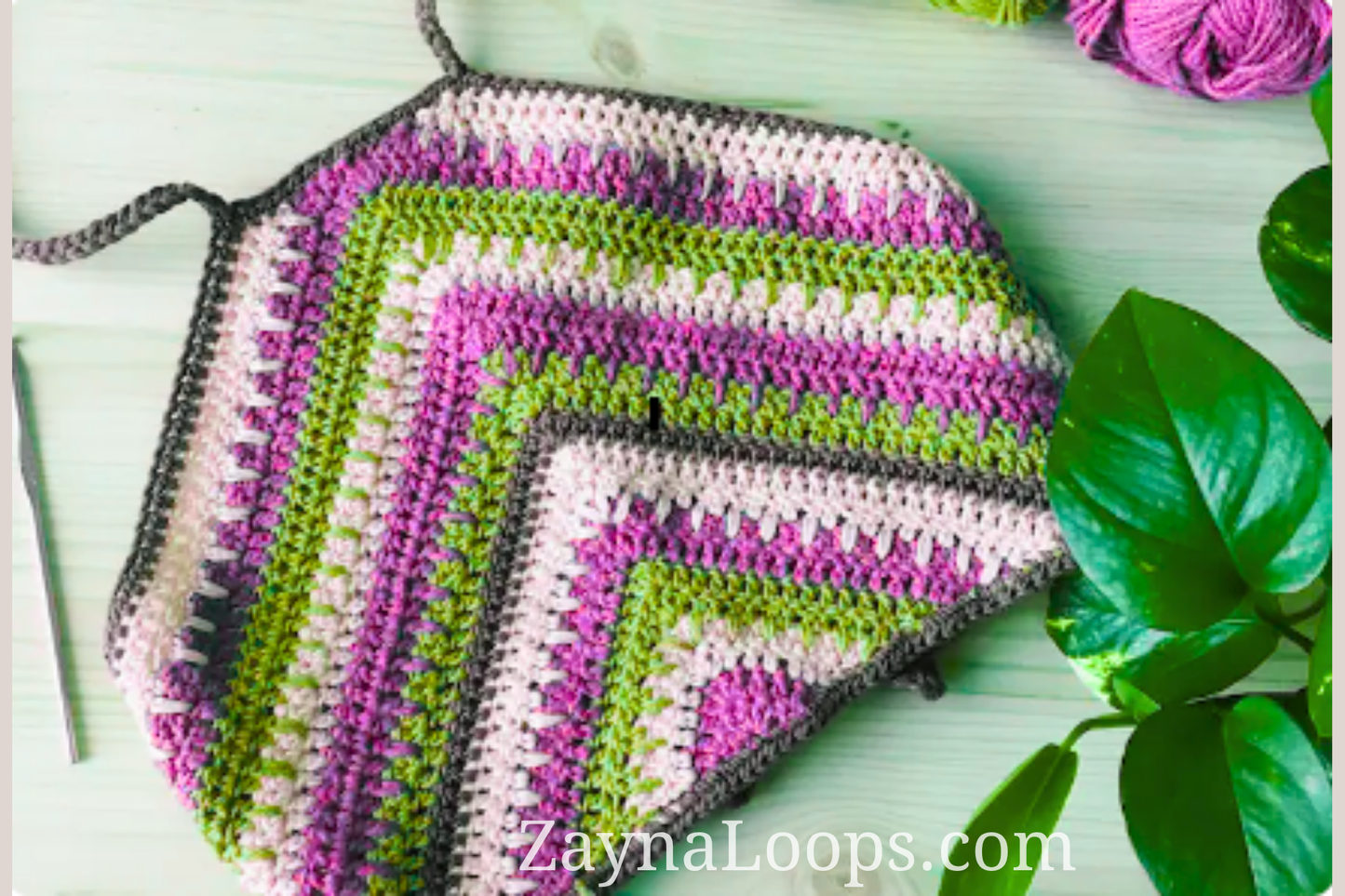 CROCHET PATTERN – Summer Halter Top Crochet Pattern – Colorful Festival Crop Top Tutorial, Easy Boho DIY Top
