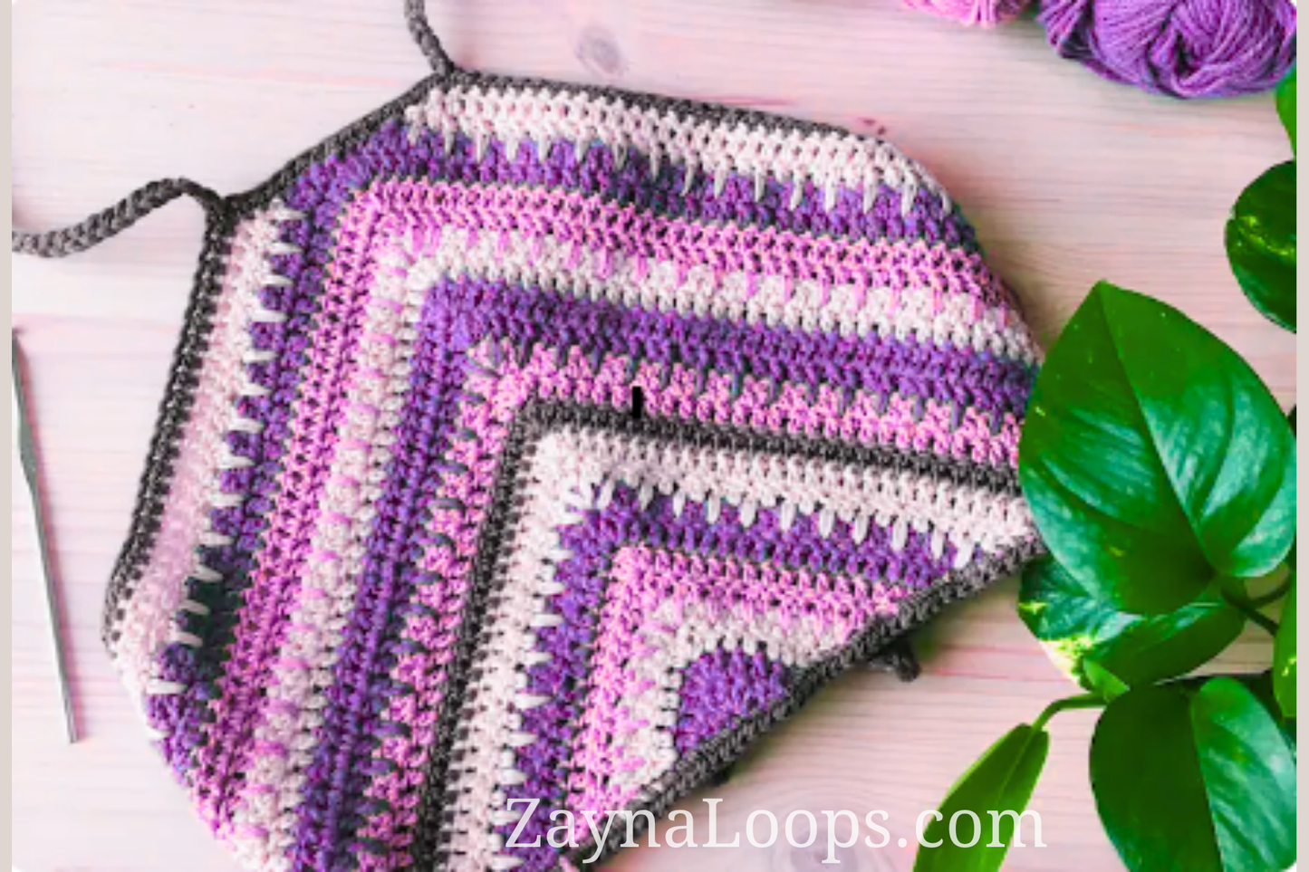 CROCHET PATTERN – Summer Halter Top Crochet Pattern – Colorful Festival Crop Top Tutorial, Easy Boho DIY Top