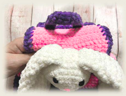 CROCHET PATTERN – Crochet Backpack Bunny Pattern Pdf – Cute Amigurumi Backpack for Kids, Digital Crochet Pattern, DIY Plush Animal Bag