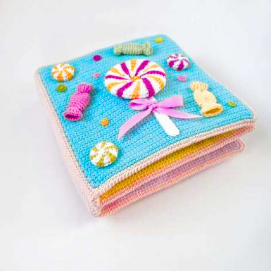Sweet Quiet Book Crochet Pattern  – Candy-Themed Sensory Quiet Book for Toddlers, Crochet Busy Book Pattern